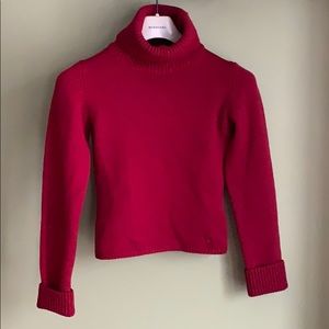 Burberry London Red Wool Sweater XS MADE IN ITALY